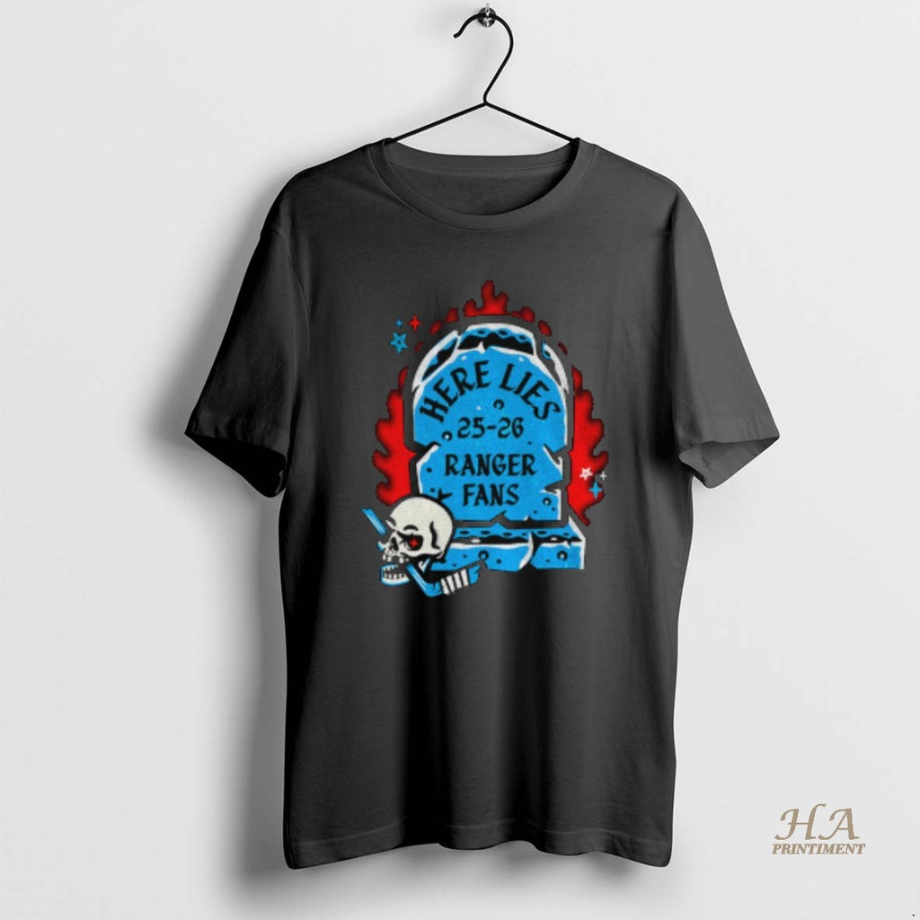 Official New York Rangers Rip Hockey Here Lies 25 26 Ranger Fans