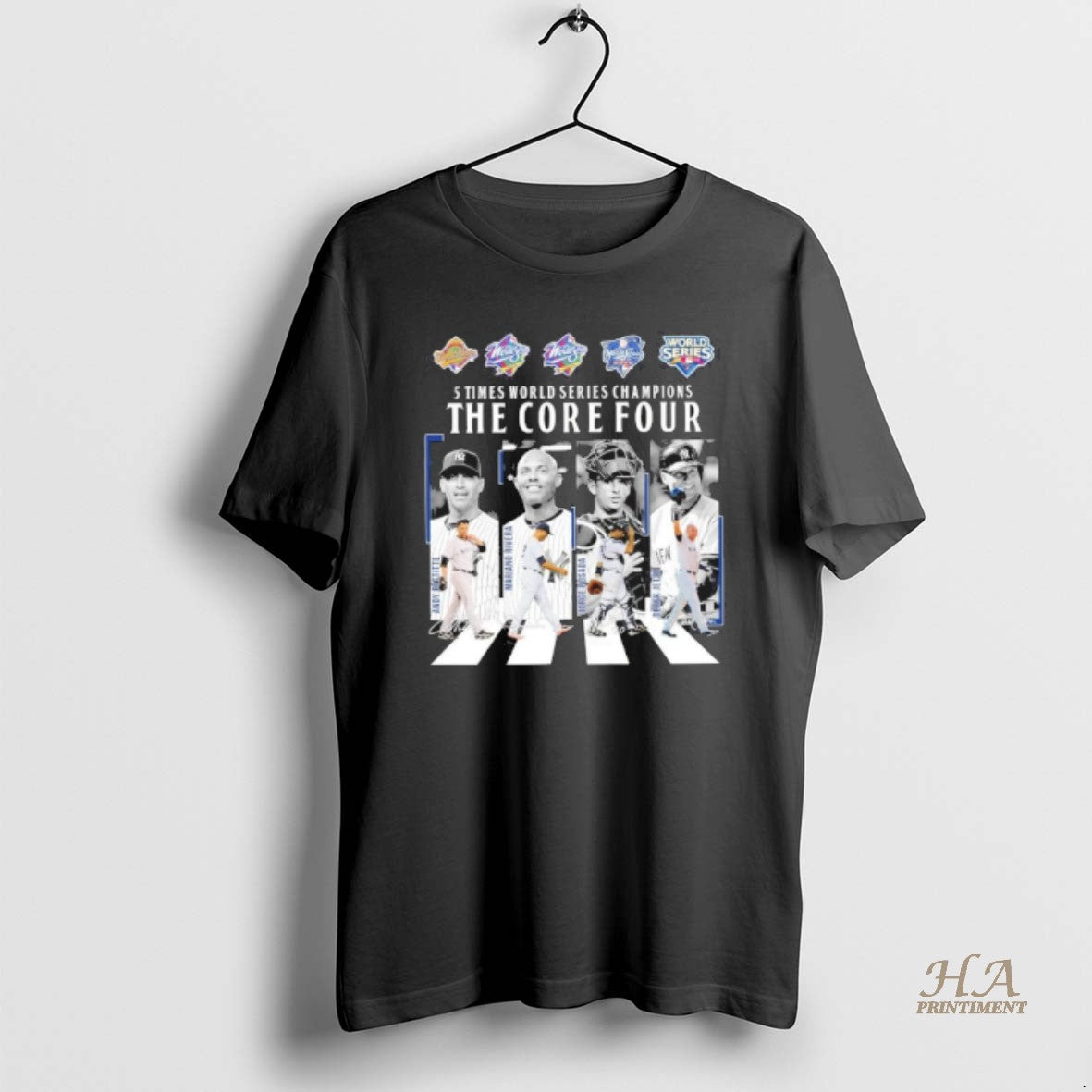 Official New York Yankees 5 Time World Series Champions The Core Four Abbey Road Signatures