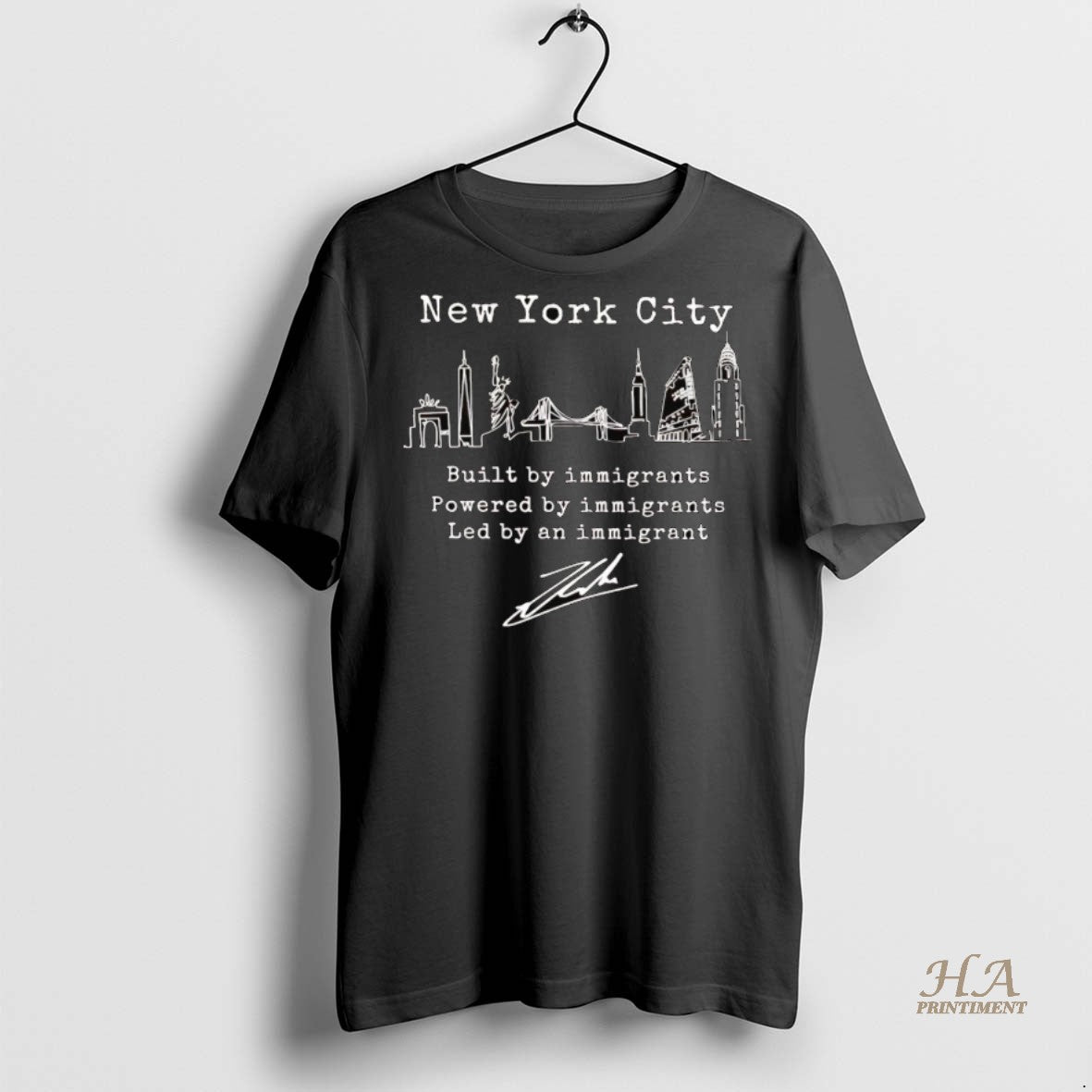 Official New York City Built Powered And Led By Immigrants Shirt