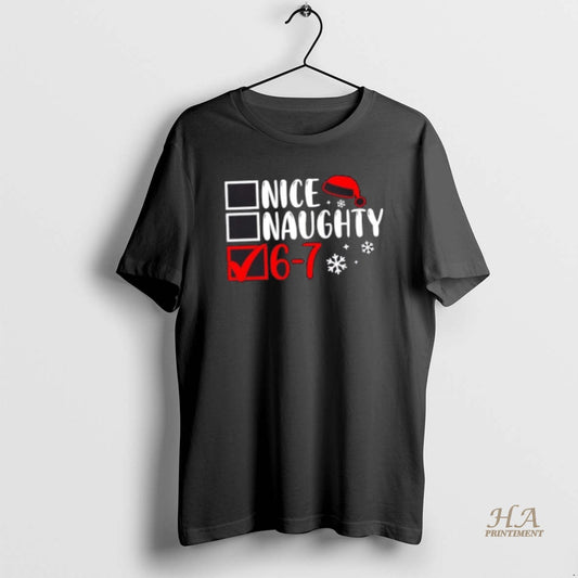 Official Nice Naughty 67 Funny Christmas Santa Hat