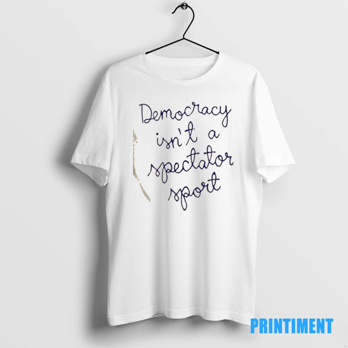 Official Nicole Wallace Wearing Democracy Is Not A Spectator Sport Tee Sweater