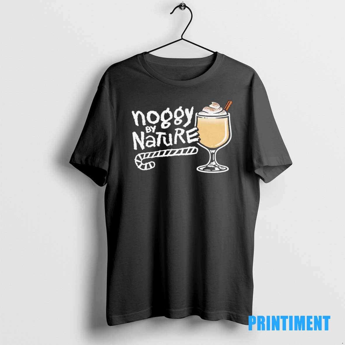 Official Noggy By Nature Ice Cream Drink Candy Cane Tee Sweater