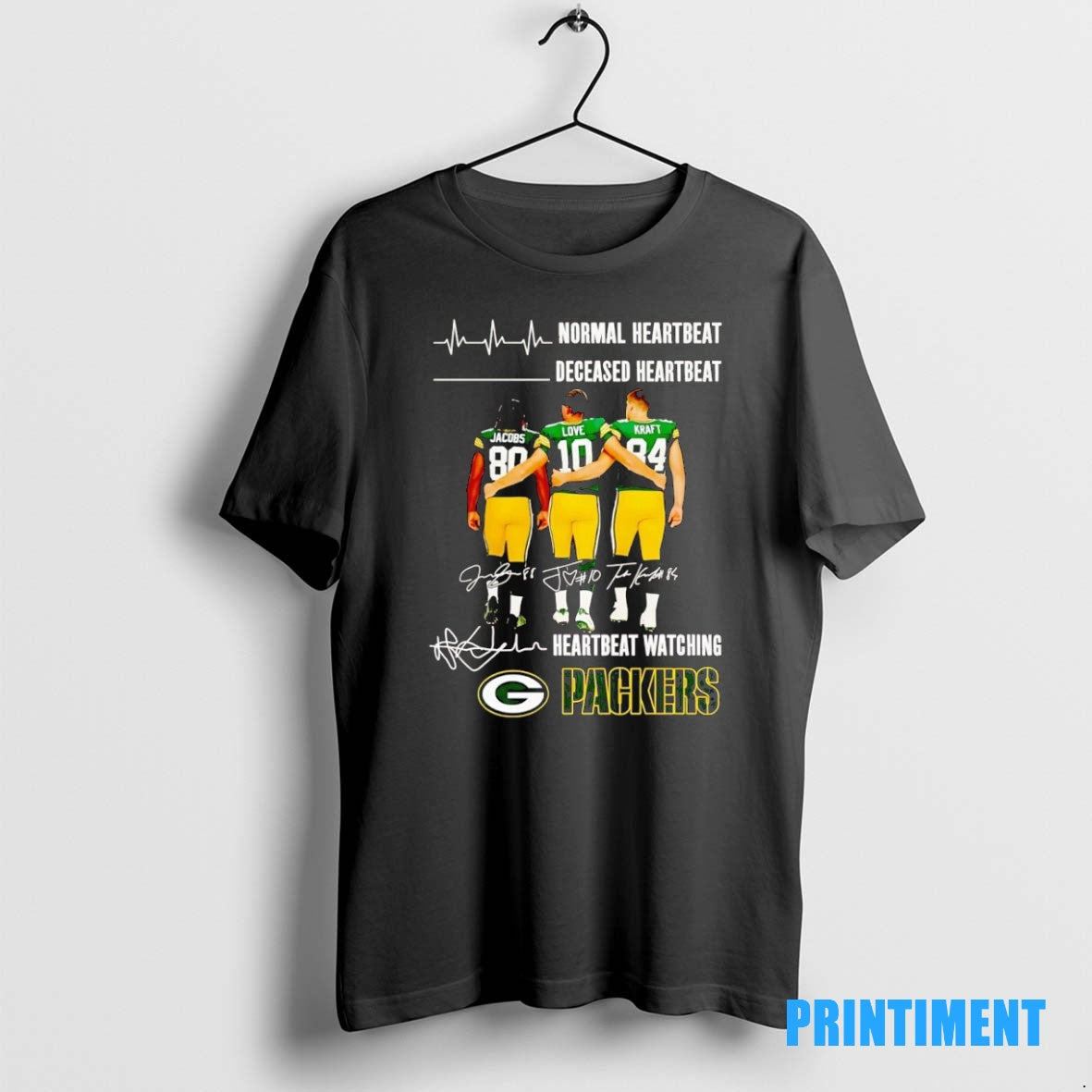 Official Normal Heartbeat Deceased Heartbeat And Heartbeat Watching Packers Tee Sweater
