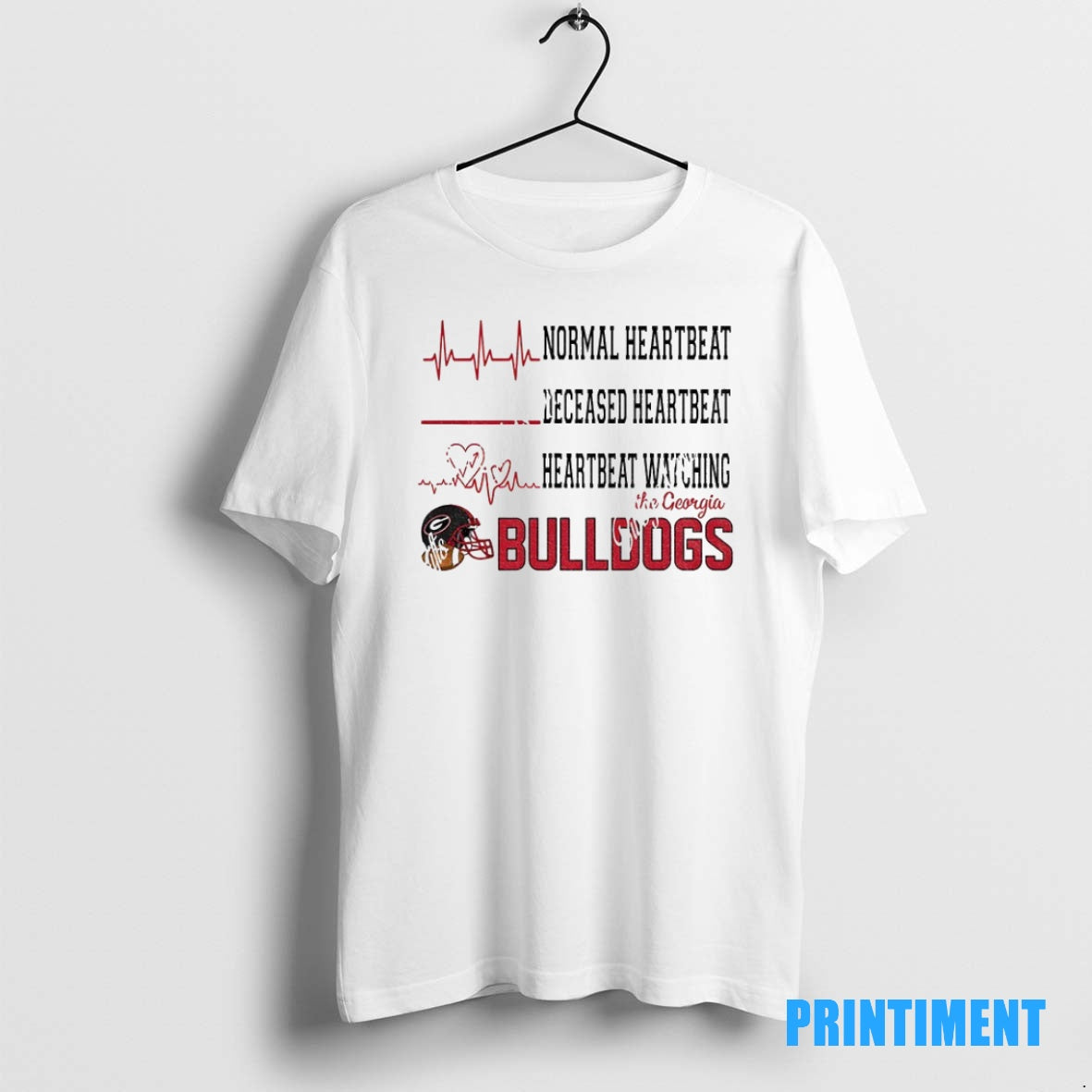 Official Normal Heartbeat Deceased Heartbeat Heartbeat Watching Georgia Bulldogs Football 2025 Tee Sweater
