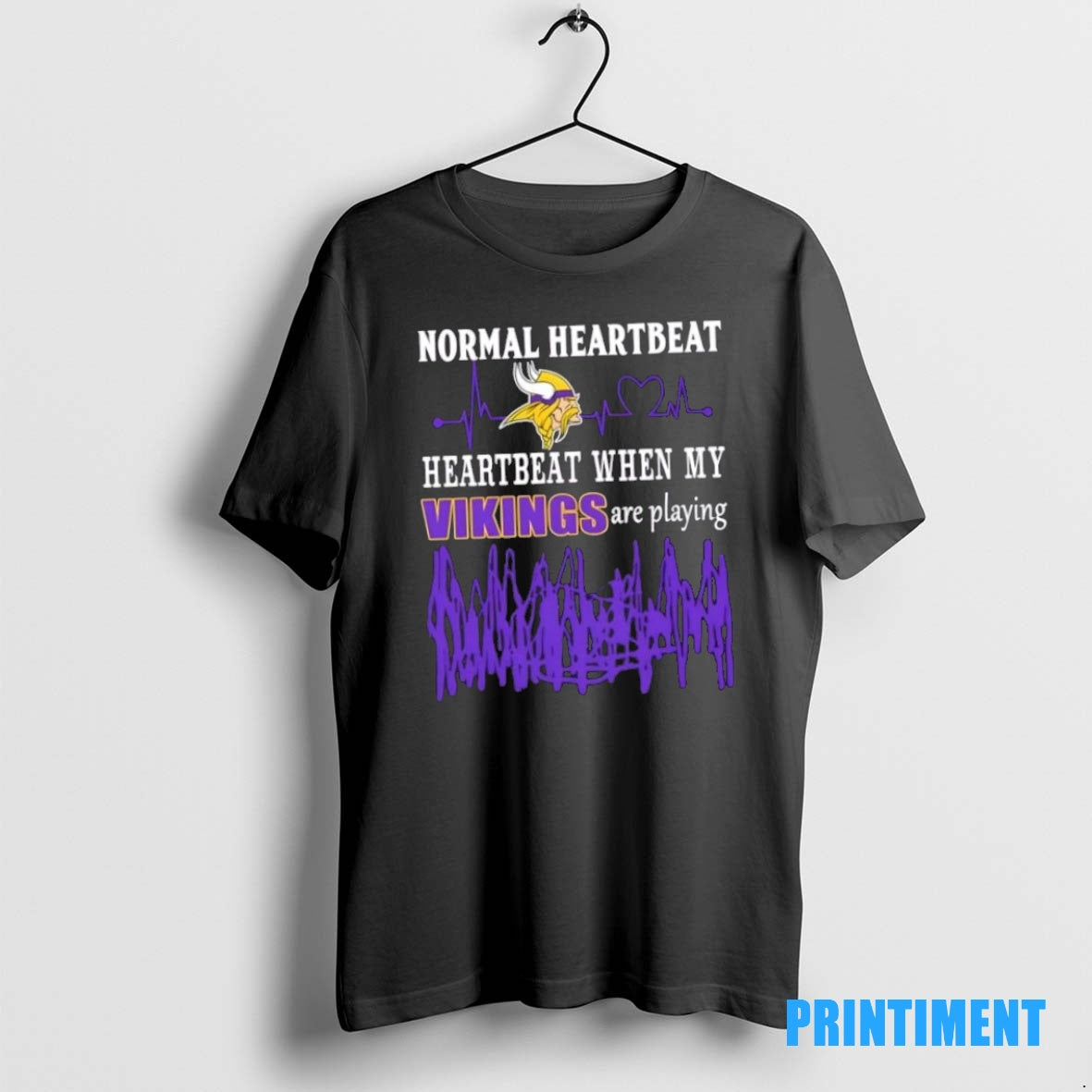 Official Normal Heartbeat Heartbeat When My Minnesota Vikings Are Playing Tee Sweater