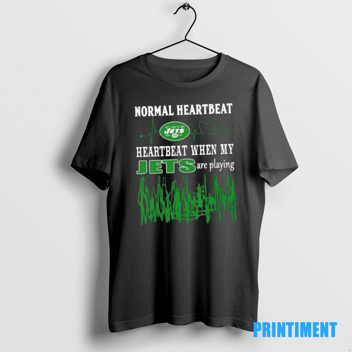 Official Normal Heartbeat Heartbeat When My New York Jets Are Playing Tee Sweater