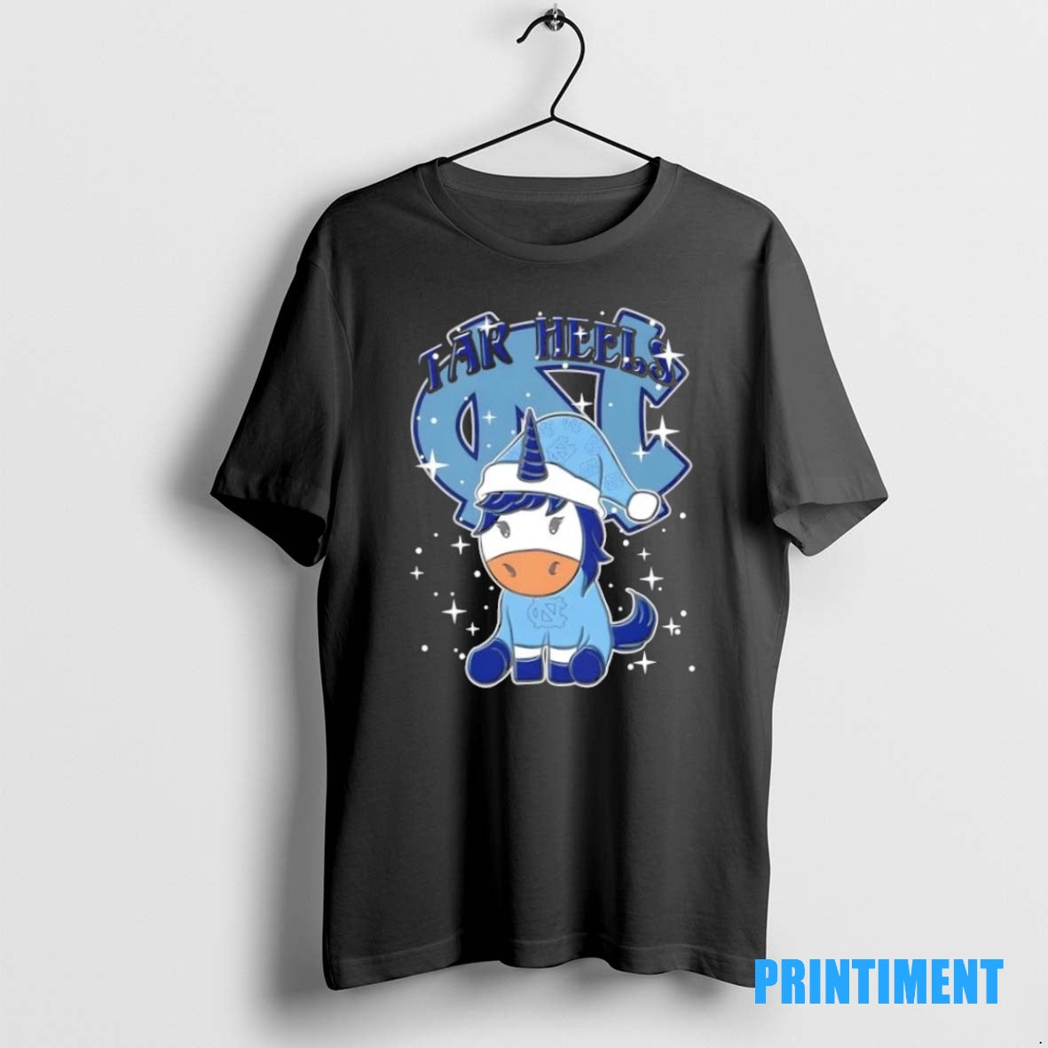 Official North Carolina Tar Heels Football X Unicorn Merry Christmas Tee Sweater