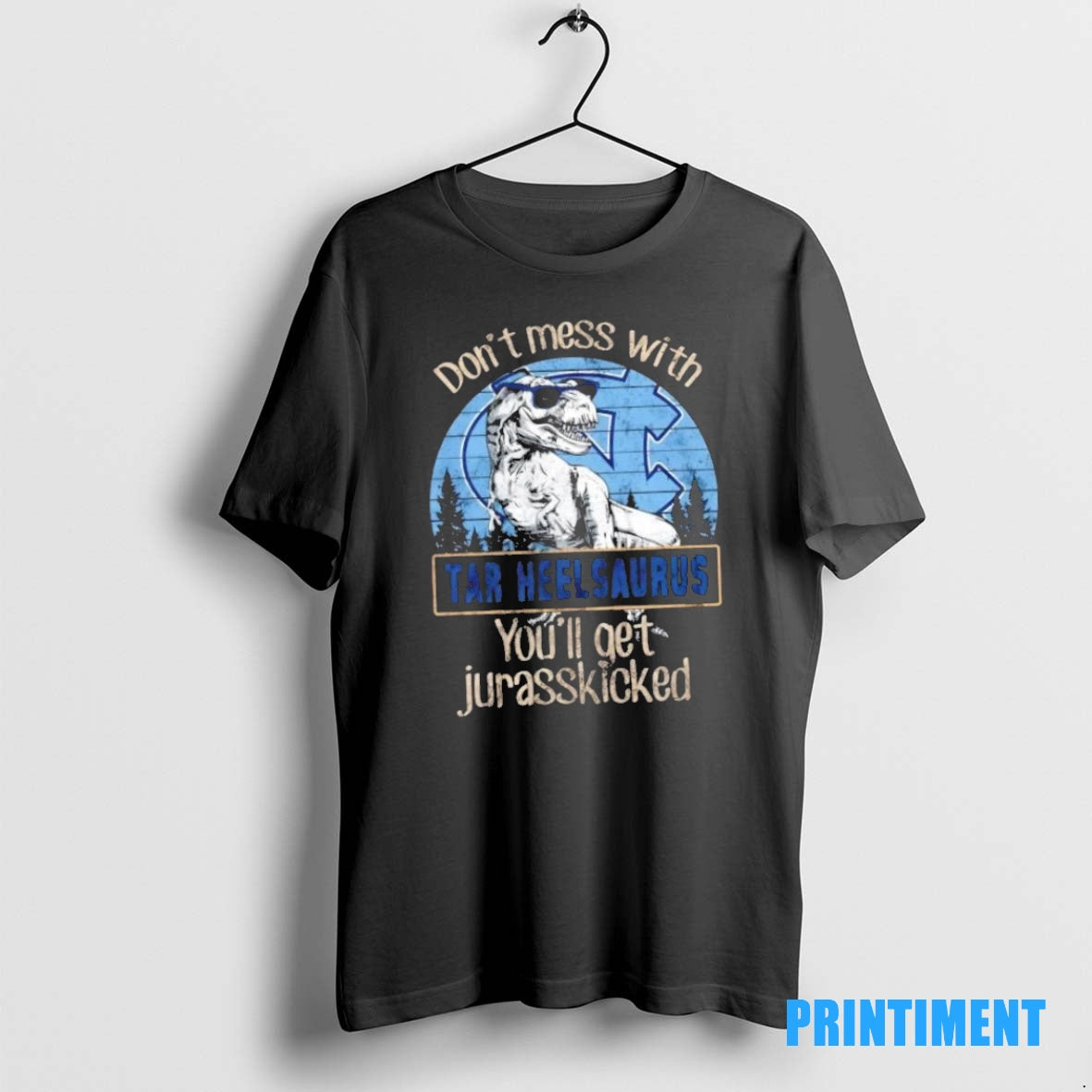 Official North Carolina Tar Heels Dont Mess With Tar Heelsaurus Youll Get Jurasskicked Tee Sweater