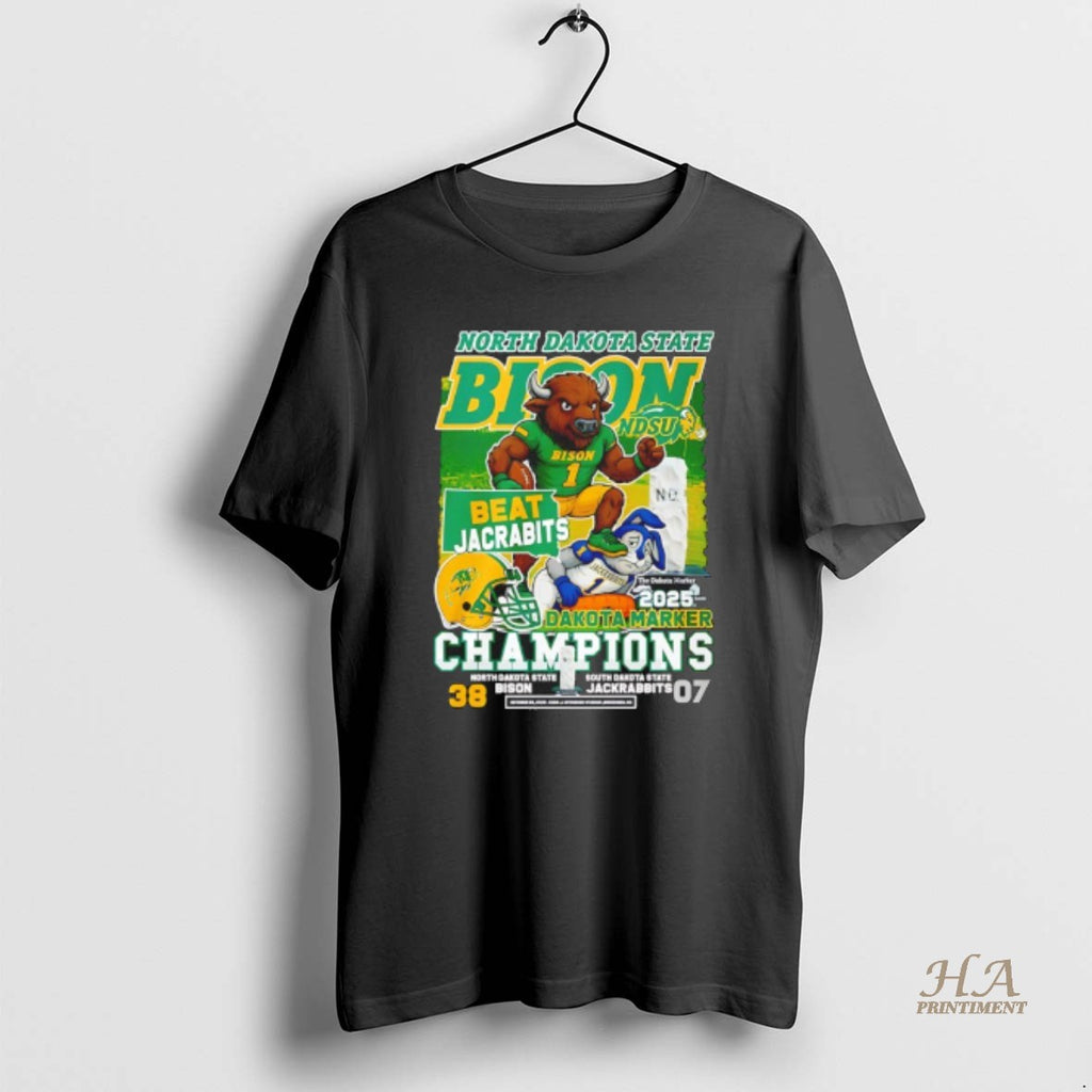 Official North Dakota State Bison Dakota Marker Champions 2025 Mascot