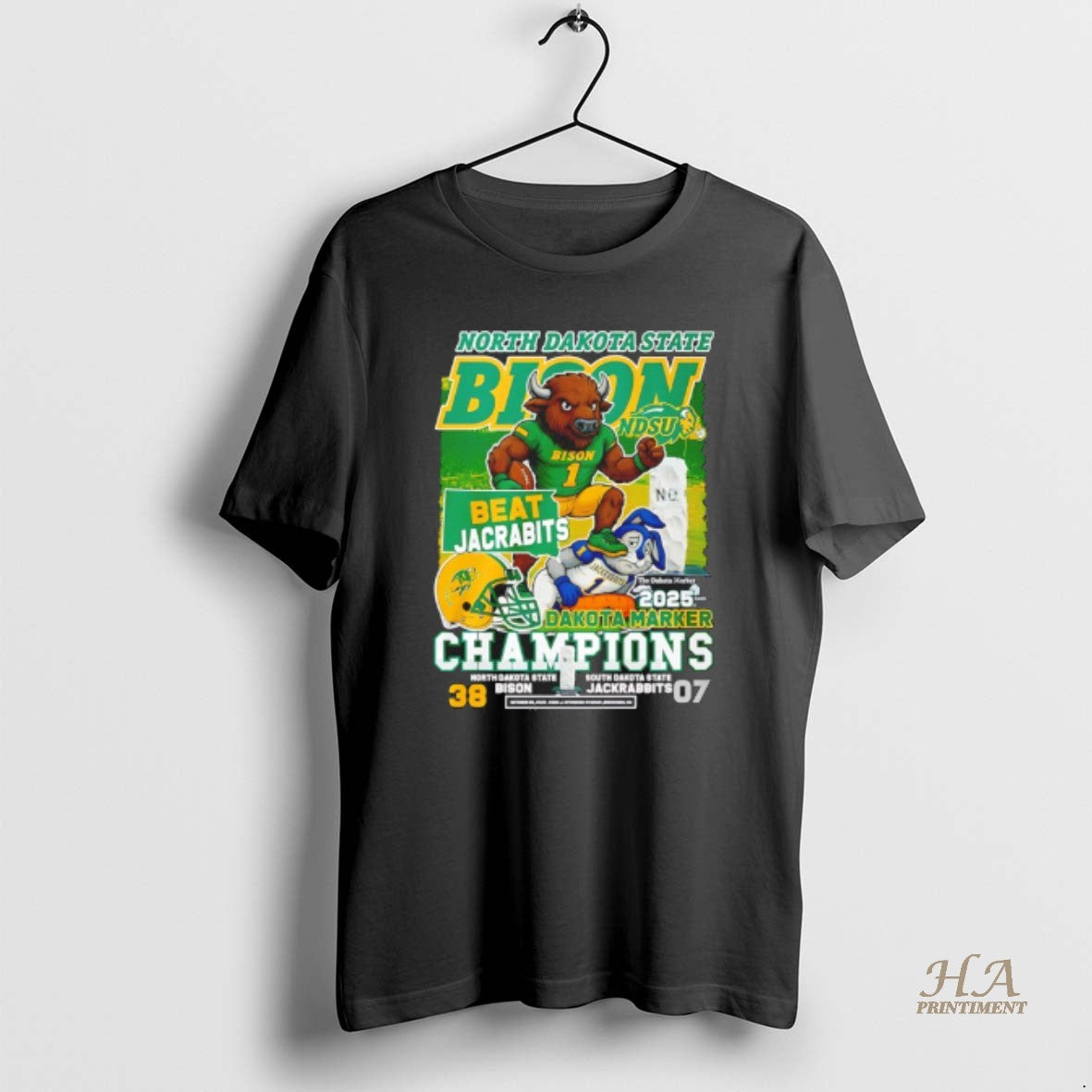 Official North Dakota State Bison Dakota Marker Champions 2025 Mascot