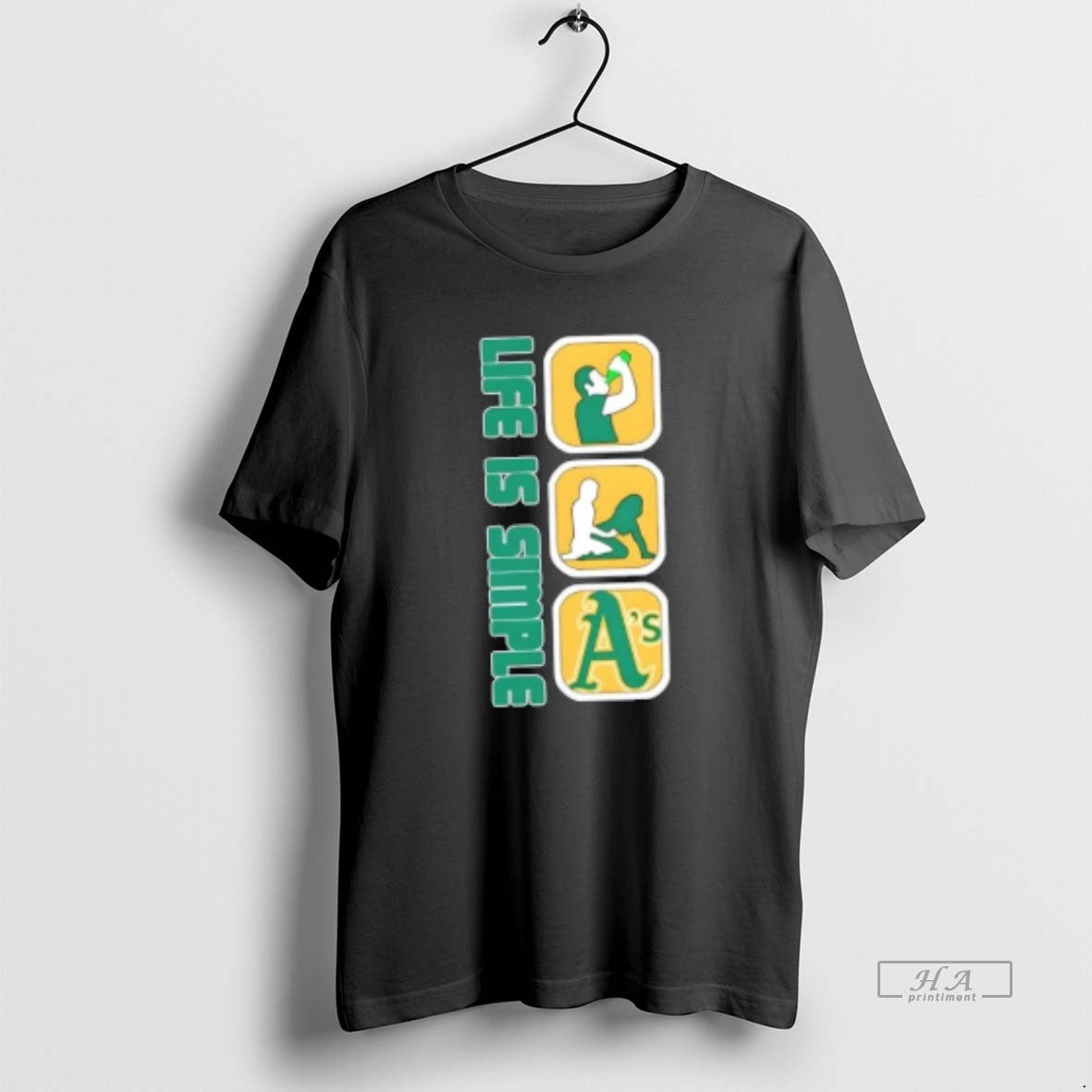 Official Oakland Athletics Baseball Life Is Simple