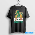Official Oakland Athletics X Gnomes Xmas Christmas Tee Sweater