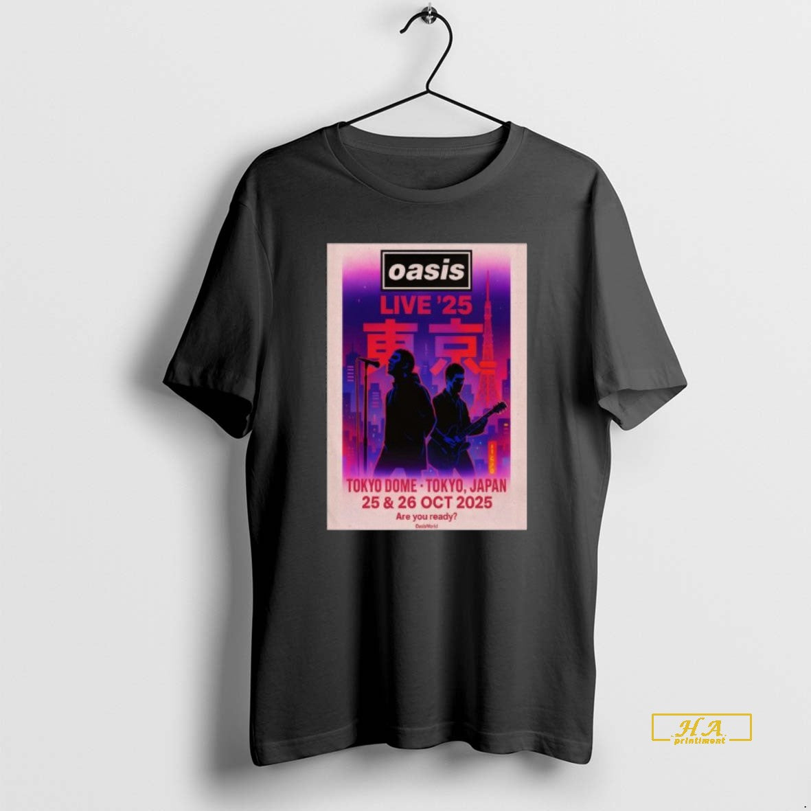 Official Oasis October 25 26 2025 Tokyo Shows Long Sleve