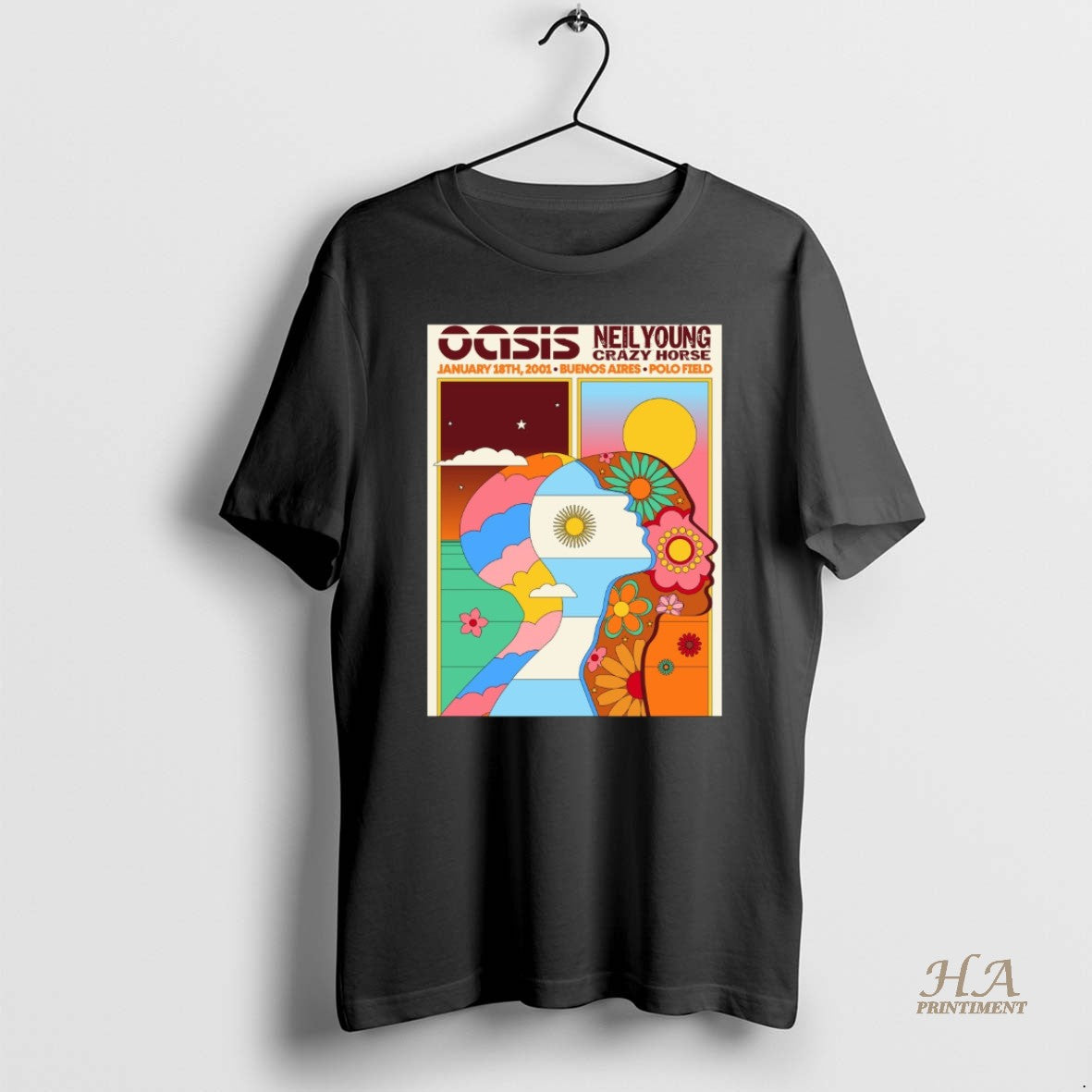 Official Oasis And Neil Young And Crazy Horse January 18th 2001 Polo Field In Buenos