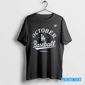 Official October Los Angeles Dodgers 2025 Mlb Postseason Tee Sweater