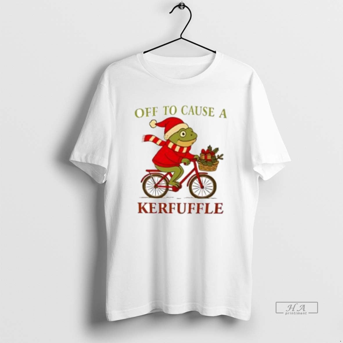 Official Off To Cause A Kerfuffle Frog Christmas