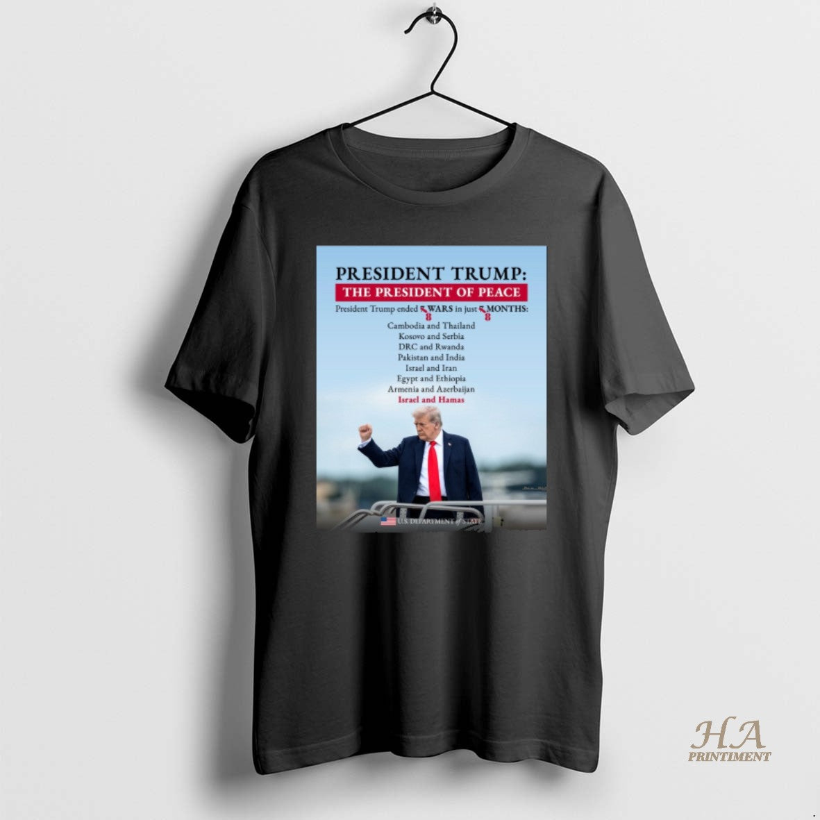 Official Offiicial President Trump The President Of Peace President Trump Ended 8 Wars In Just