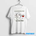 Official Oh Look Wine Drinking Cartoon Tee Sweater