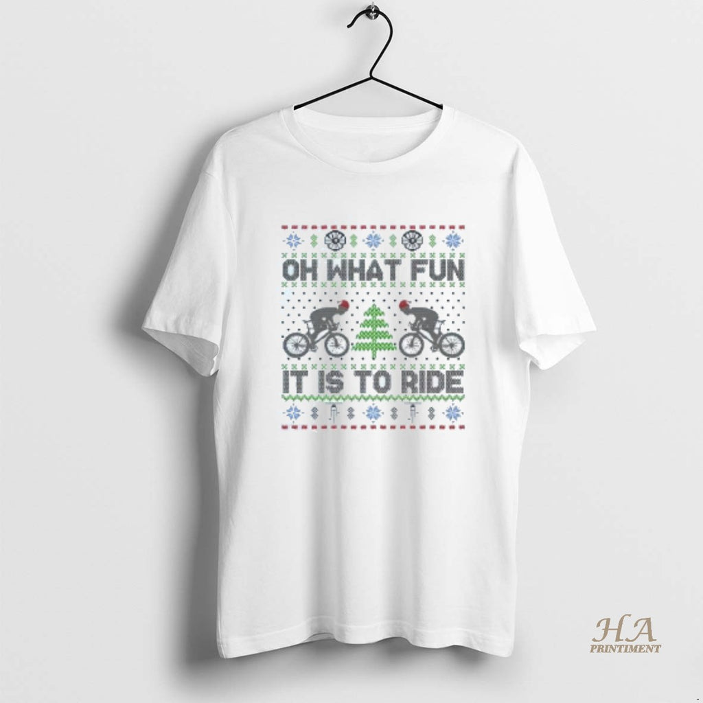 Official Oh What Fun It Is To Ride Bicycle Ugly Christmas