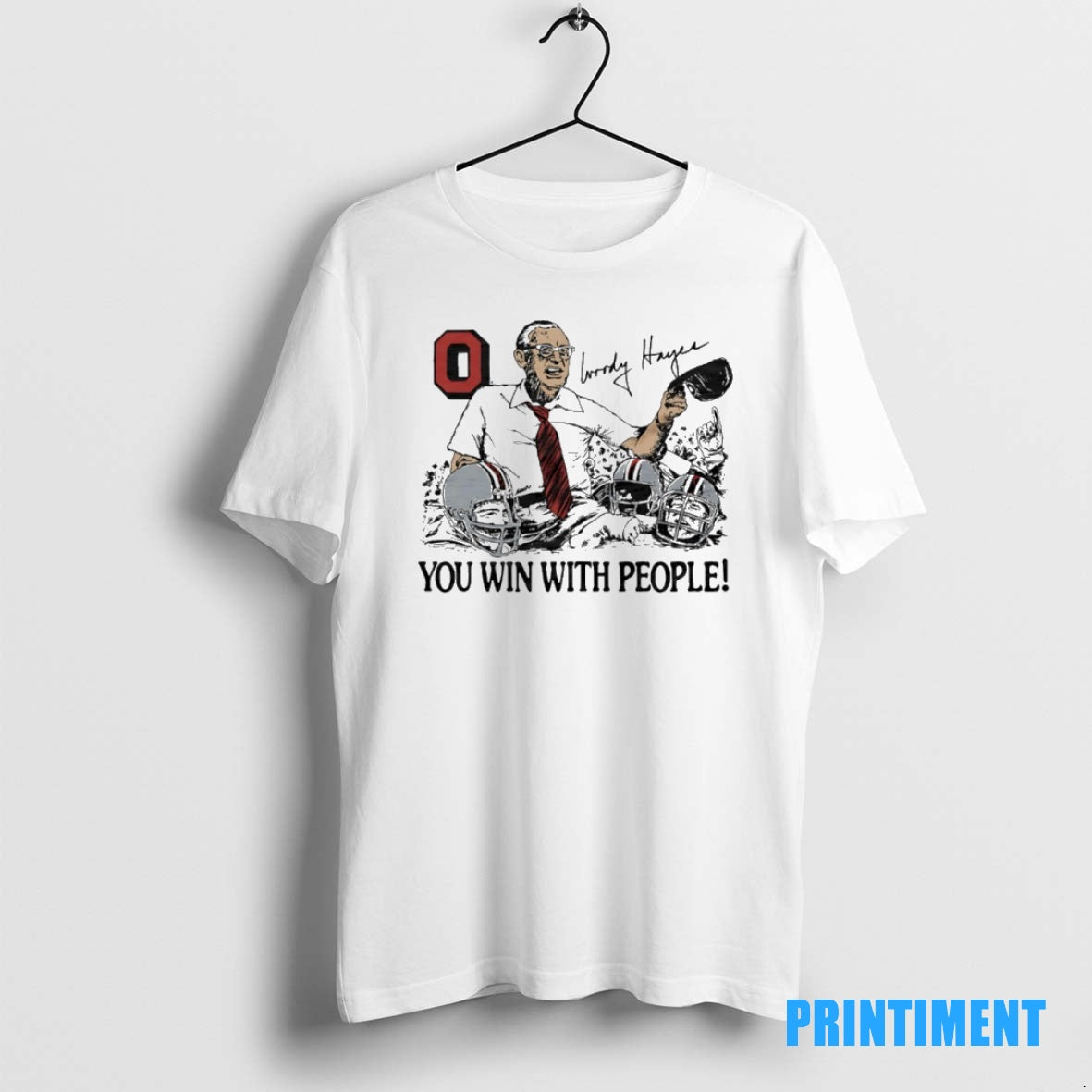 Official Ohio State Woody Hayes You Win With People Signature Tee Sweater