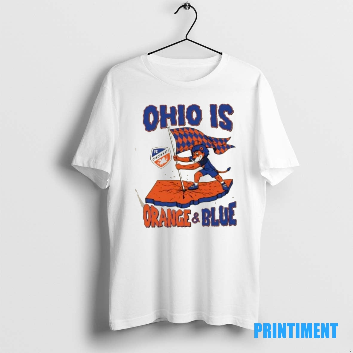 Official Ohio Is Orange And Blue Fc Cincinnati Tee Sweater