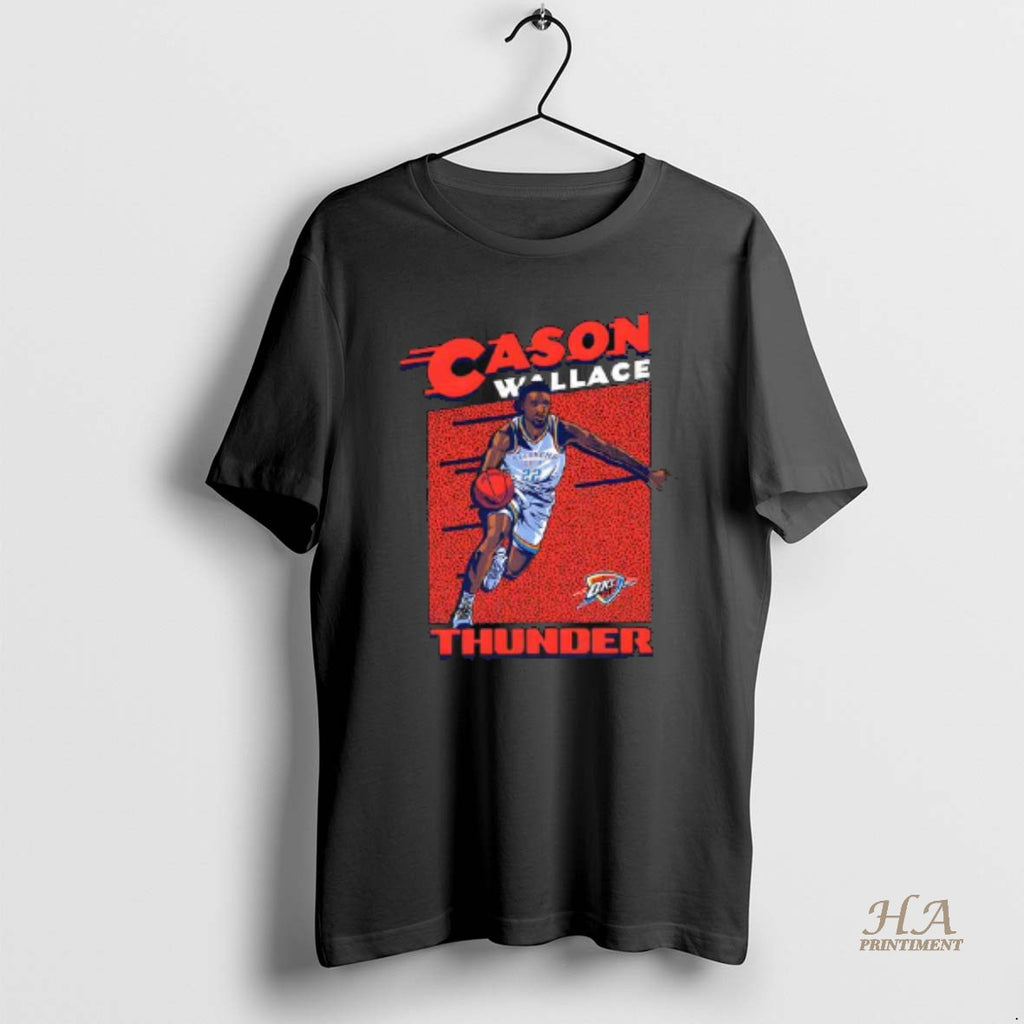 Official Oklahoma City Thunder Carson Wallace Action Basketball Tee