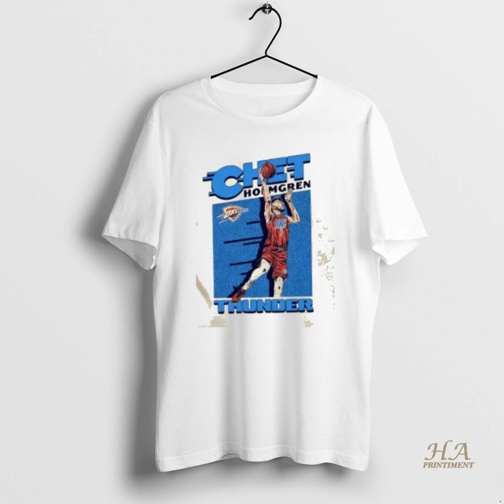 Official Oklahoma City Thunder Chet Holmgren Action Basketball