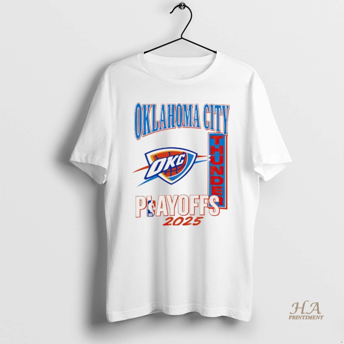 Official Oklahoma City Thunder Playoffs 2025 Logo Christmas