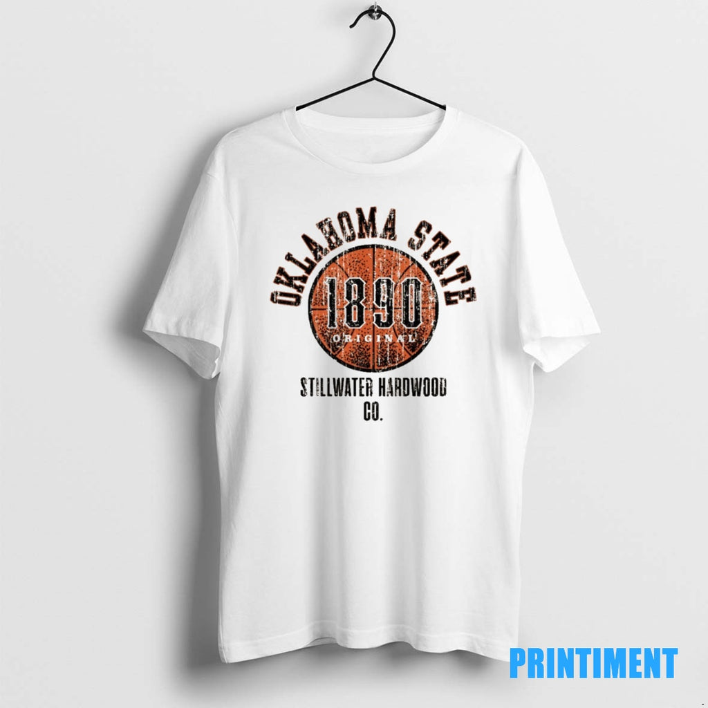 Official Oklahoma State 1890 Stillwater Hardwood Co Osu Cowboy Basketball Tee Sweater