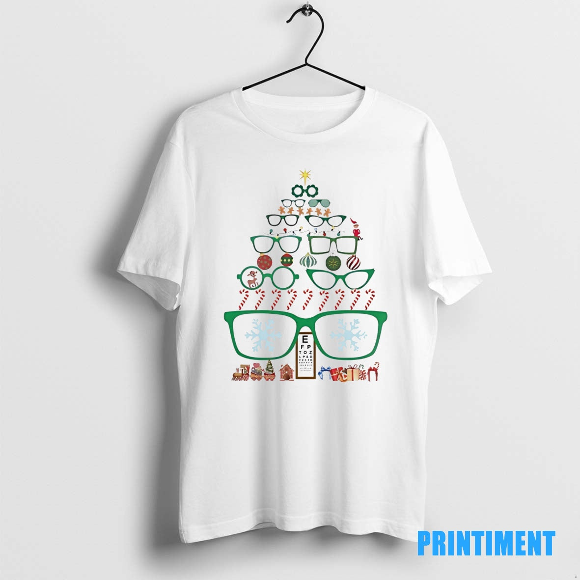 Official Optometrist Christmas Tree Of Eyeglasses Tee Sweater