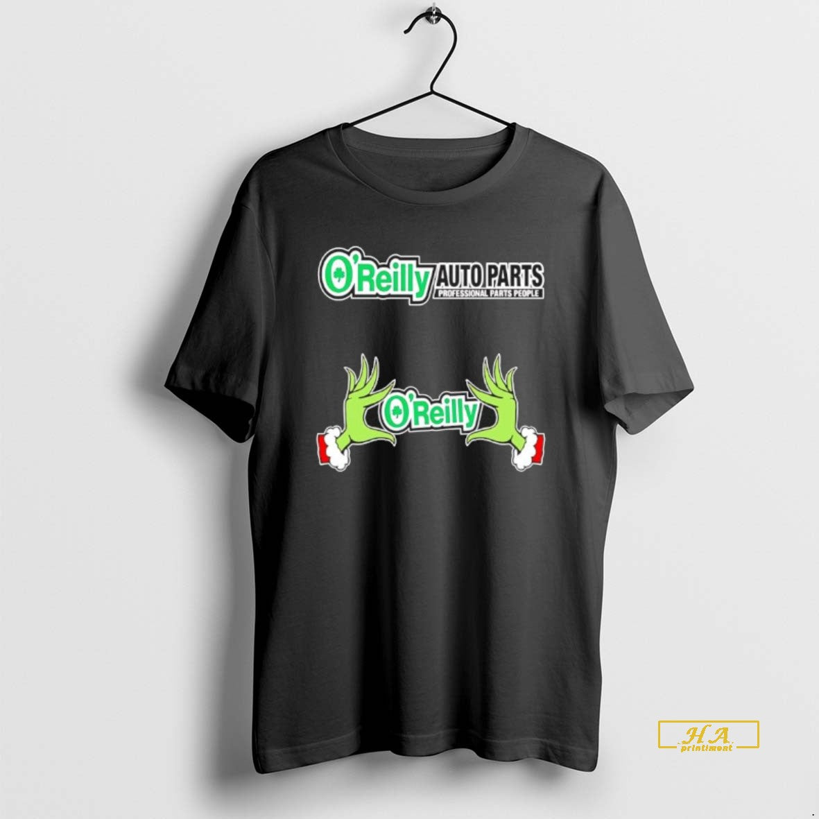 Official Oreilly Auto Parts X Grinch Hands Merry Christmas