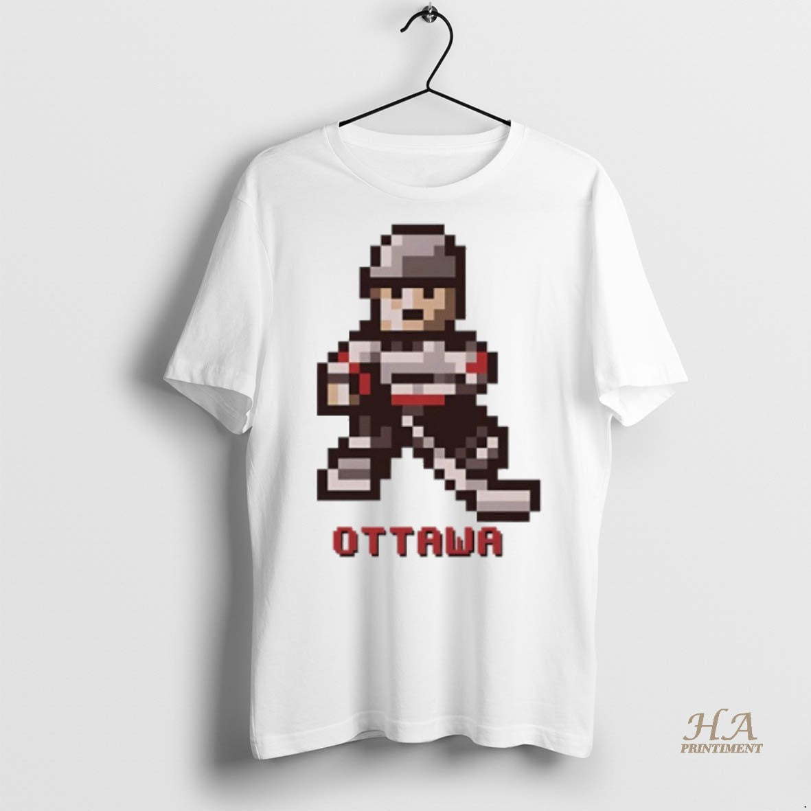 Official Ottawa Senators Hockey 8 Bit Retro Baller Shirt