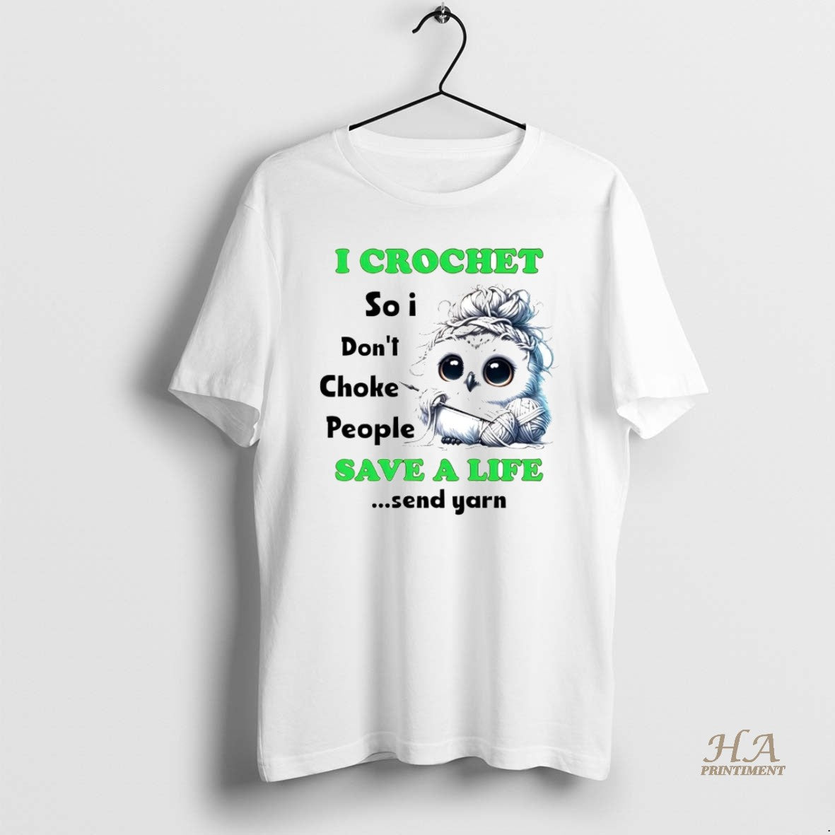 Official Owl I Crochet So I Dont Choke People Save A Life