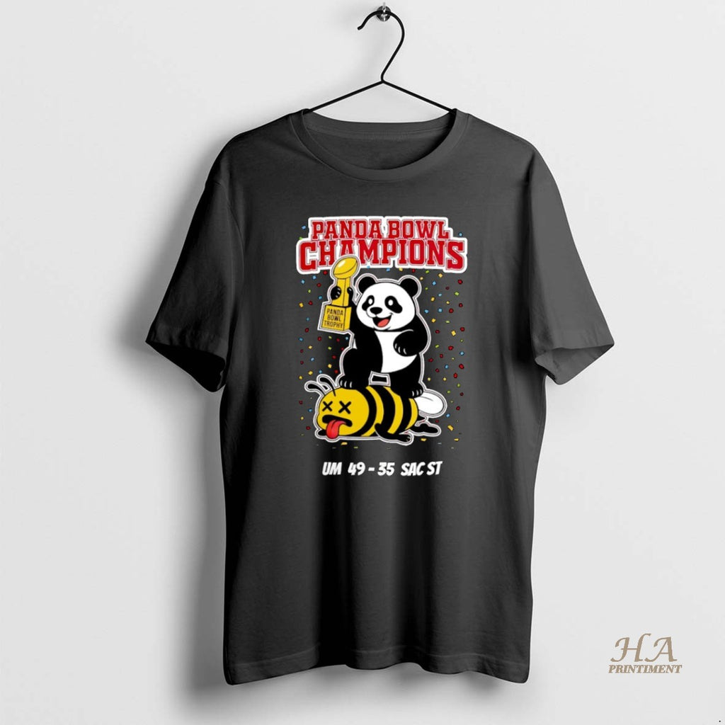 Official Panda Bowl Champions Panda Bee Mascot Score