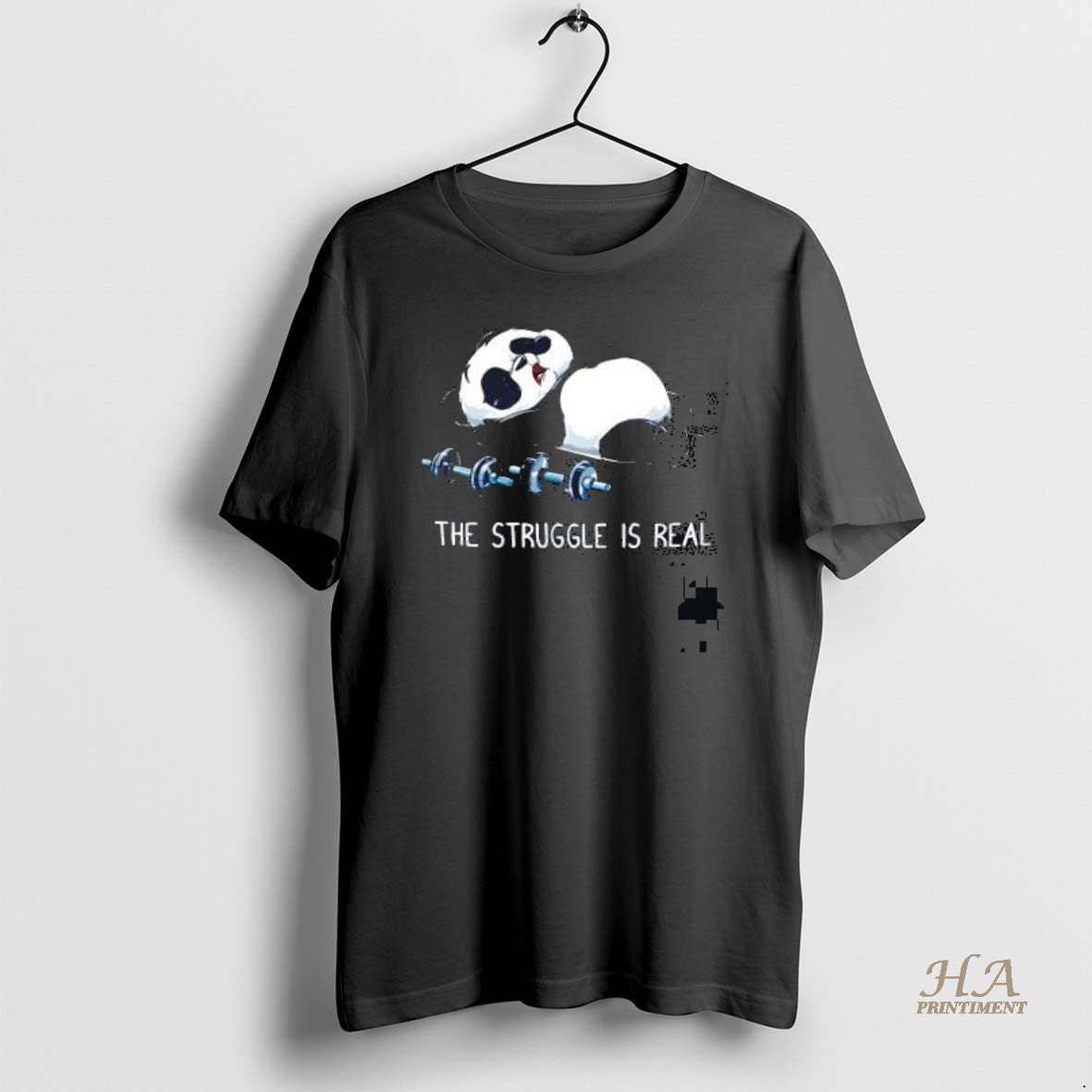 Official Panda The Struggle Is Real Vintage Gym