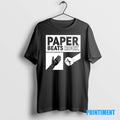 Official Paper Beats Rock Retro Hand Game Tee Sweater