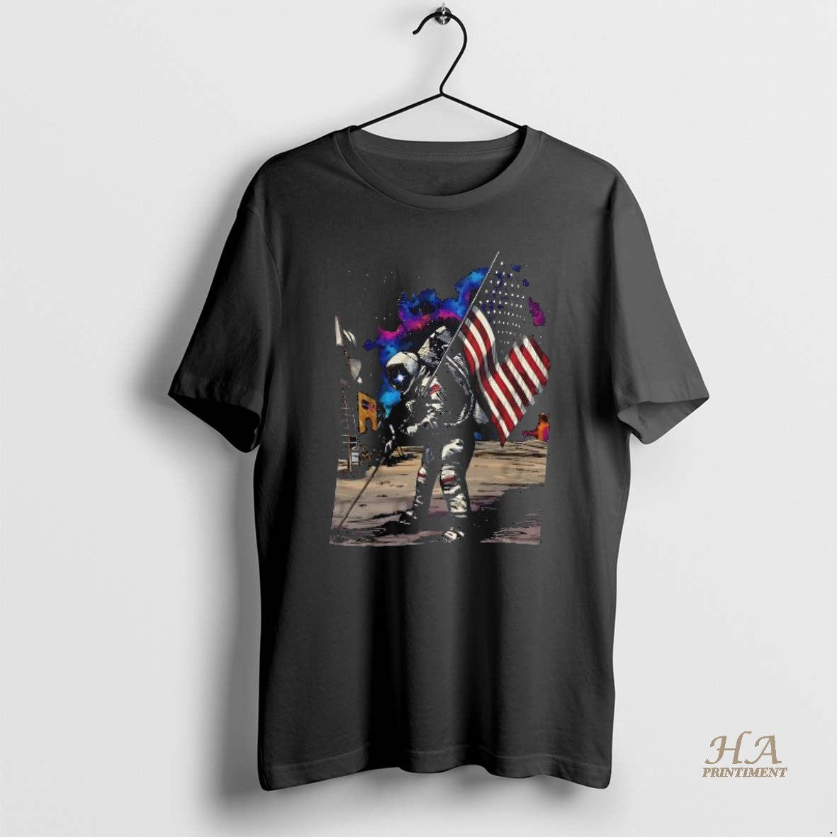 Official Patriotic Astronaut Galaxy American Flag