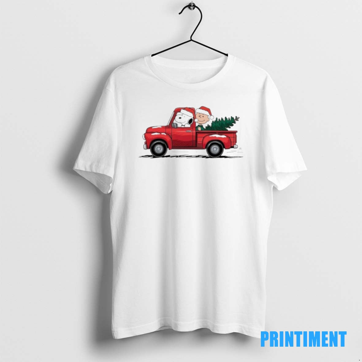 Official Peanuts Christmas Car Tee Sweater