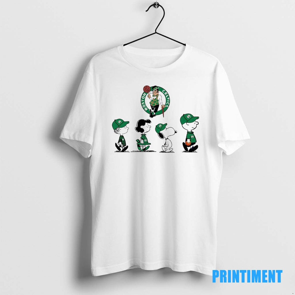 Official Peanuts Characters Boston Celtics Tee Sweater