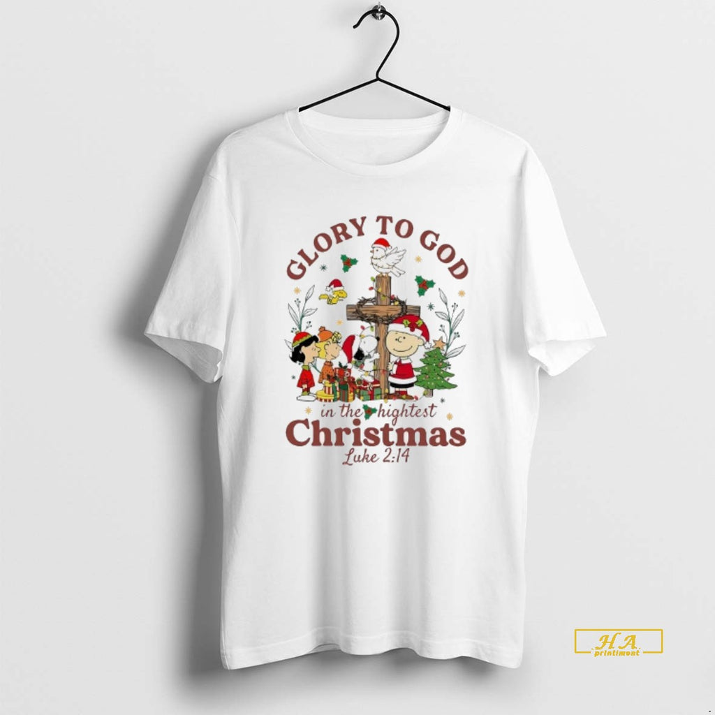 Official Peanuts Glory To God In The Hightest Christmas Luke 2 14