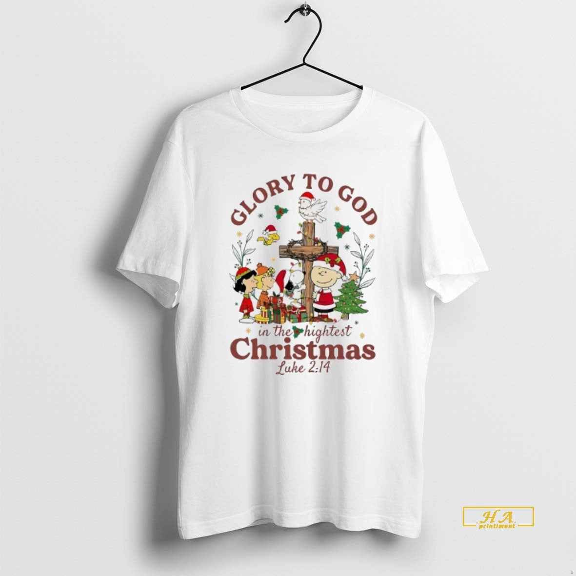 Official Peanuts Glory To God In The Hightest Christmas Luke 2 14