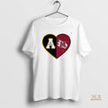 Official Personalized Split Heart Appalachian State Mountaineers Meredith College Angels Logo