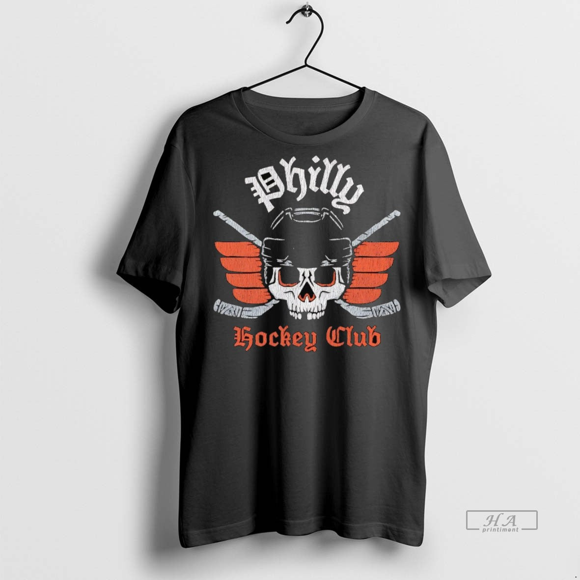 Official Philadelphia Flyers Skull Hockey Club Shirt