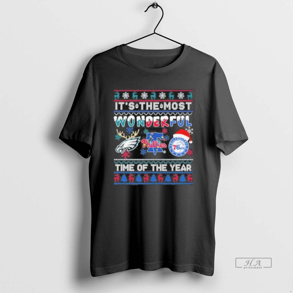Official Philadelphia Sports Teams Logo Its The Most Wonderful Time Of The Year Christmas