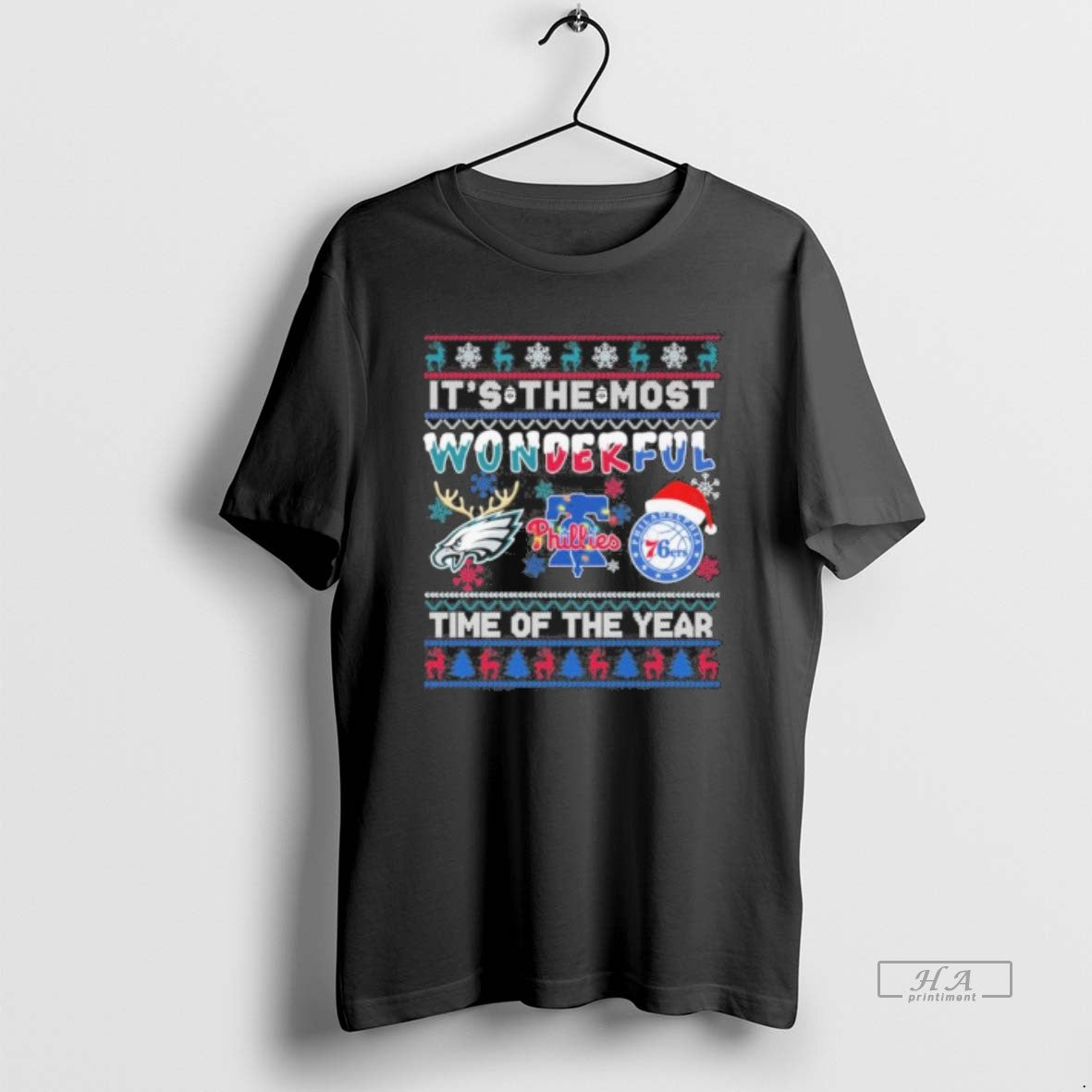 Official Philadelphia Sports Teams Logo Its The Most Wonderful Time Of The Year Christmas