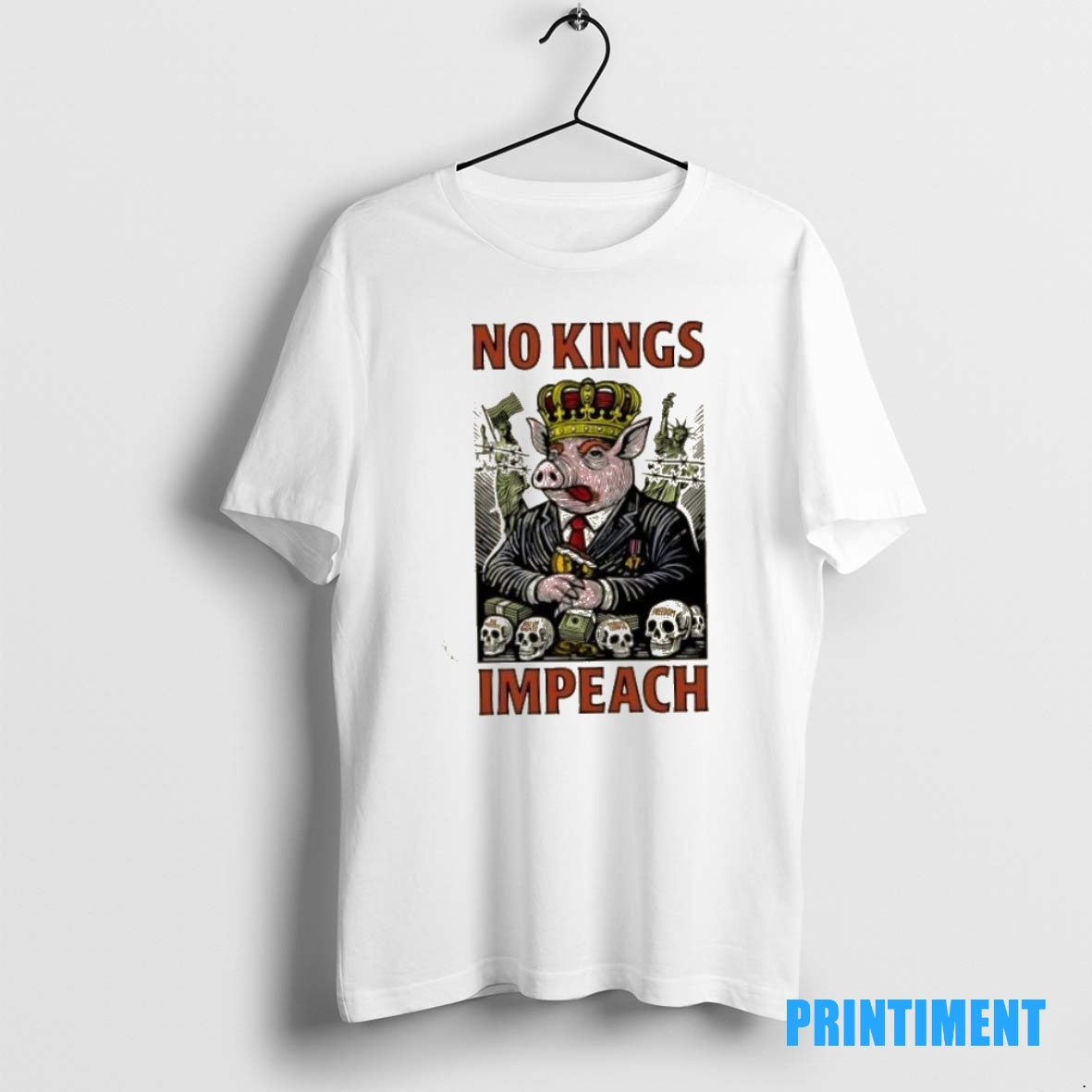 Official Pig No Kings Impeach Tee Sweater