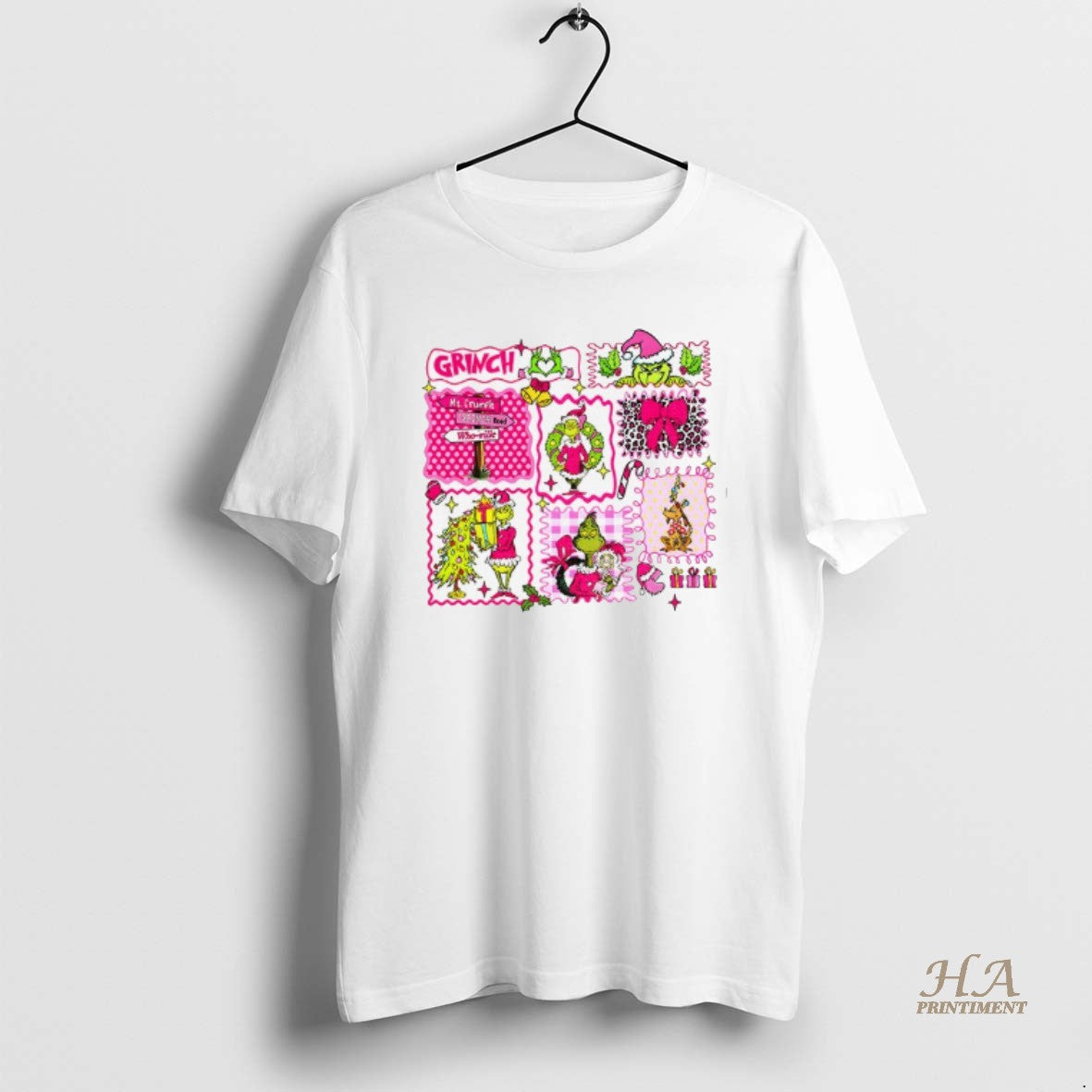 Official Pink Grichmas Christmas Leopard Green Xmas Grinch And Friends