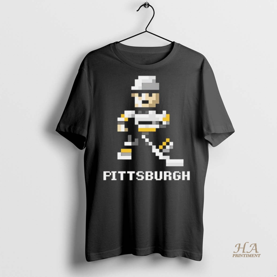 Official Pittsburgh Penguins Hockey 8 Bit Retro Baller Shirt