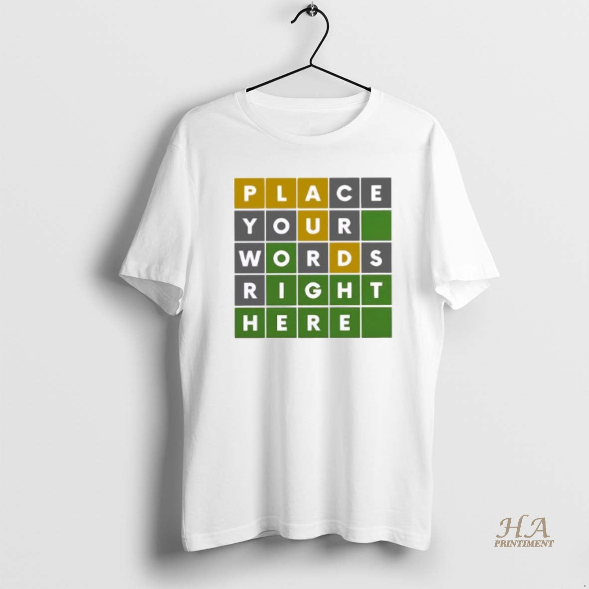 Official Place Your Words Right Here Personalised Ornaments White