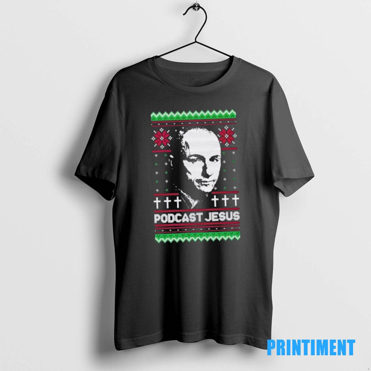 Official Podcast Jesus Ugly Christmas Tee Sweater